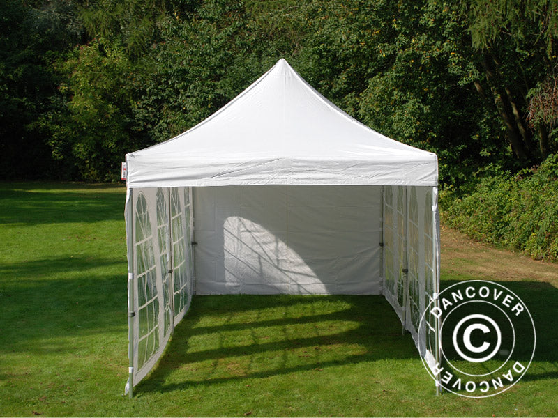 Snabbtält FleXtents Xtreme 50 Vintage Style 3x6m Vit, inkl. 6 sidor