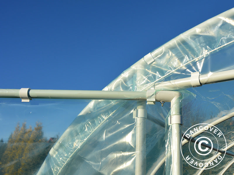 Tunnelväxthus 130, 3x4x2,1m, 12m², Transparent