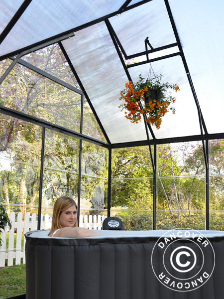 Orangeri polykarbonat VICTORY, 10,41m², Palram/Canopia, 3,66x3,05x2,69m, Grå