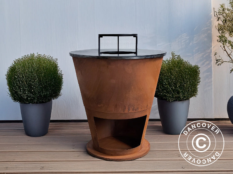 Eldstad, Ø74,5x80cm, Rost