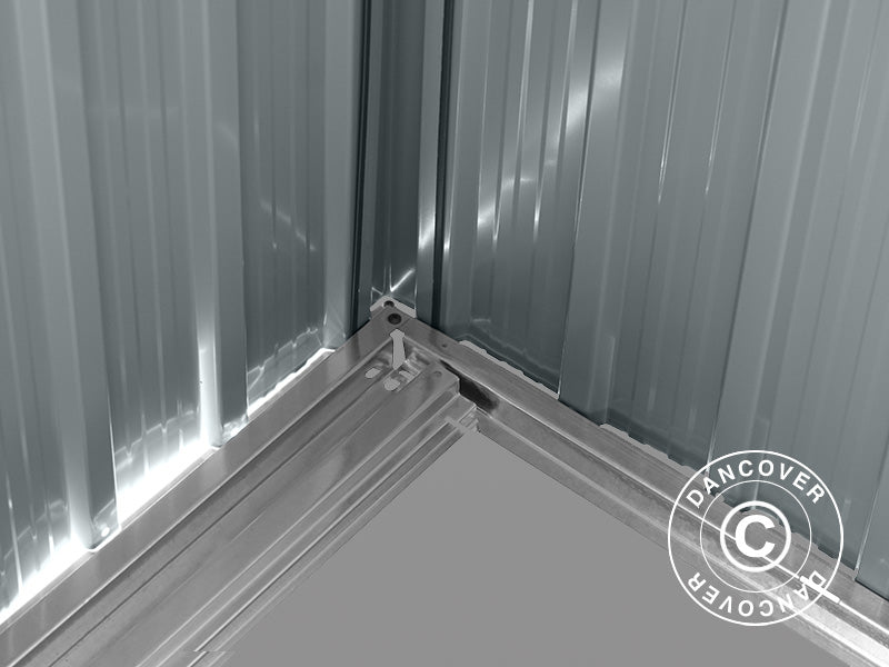 Redskapsbod med takfönster 2,38x2,79x2,02m, 6,64m², ProShed®, Antracit