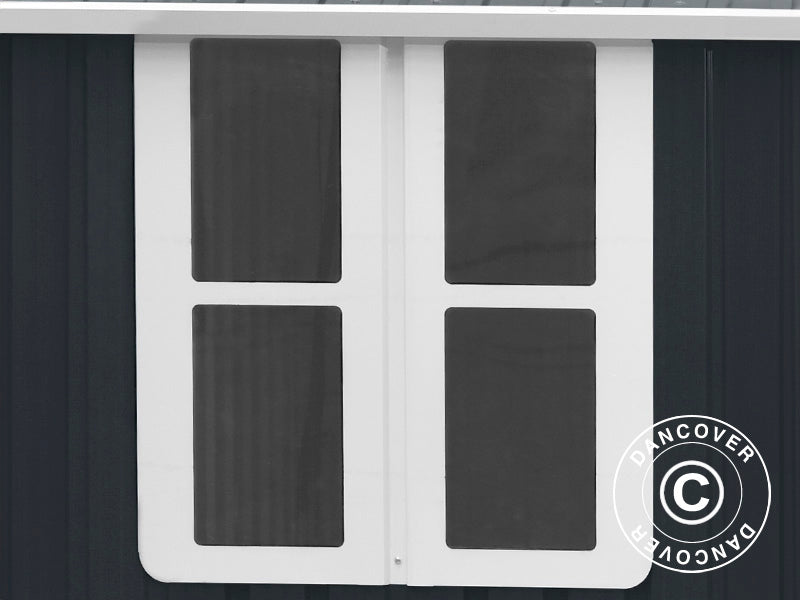 Redskapsbod, 3,02x1,72x2,29m, 5,19m², Antracit/Vit