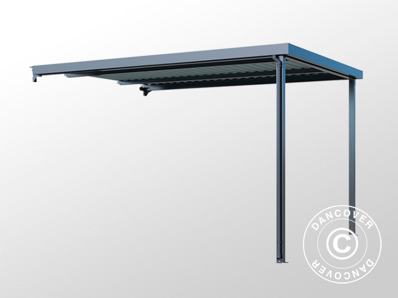 Tillbyggnad för redskapsbod med takfönster, 2,86x2,45x2,26m, 7m², Antracit