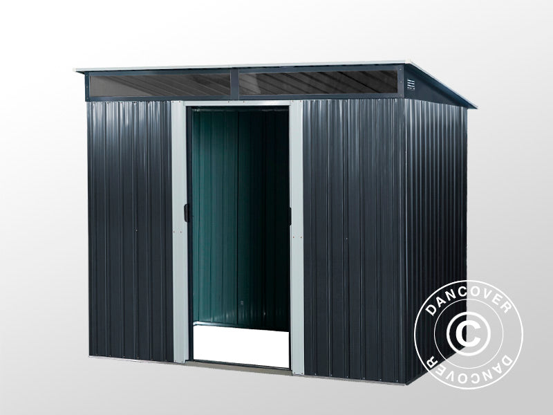 Redskapsbod med takfönster 2,38x1,74x1,96m, 4,14m², ProShed®, Antracit/Vit