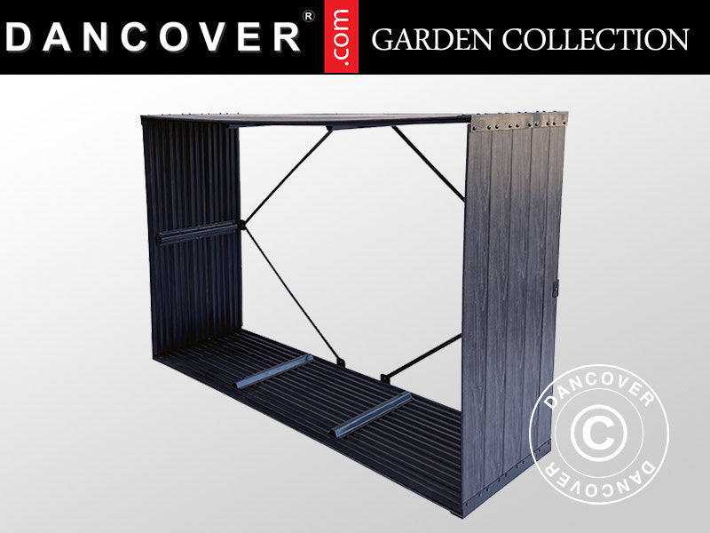 Vedförvaring, pallkrage, GPPS, 1,5x0,5x1m, 0,75m², Grå BARA
2 ST. KVAR