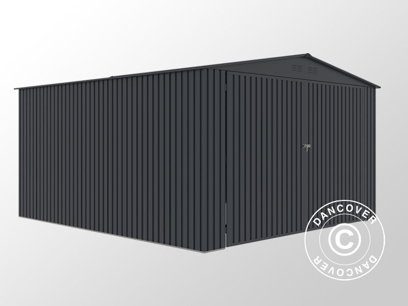 Metallgarage 3,8x4,8x2,32m, 18,24m², ProShed®, Antracit