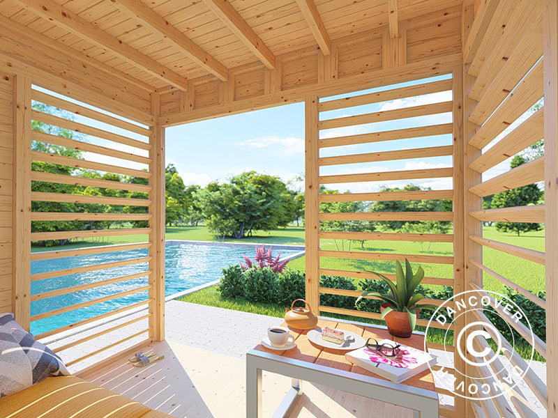 Paviljong i trä, Bertilo Garten Lounge 1, 2,26x2,34x2,32m