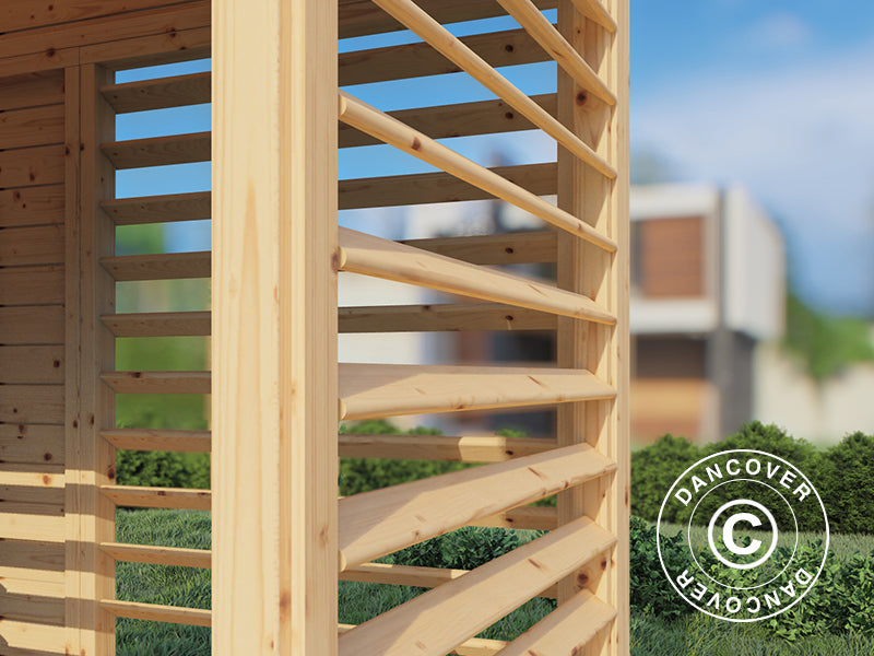 Paviljong i trä, Bertilo Garten Lounge 2, 3,37x2,34x2,32m