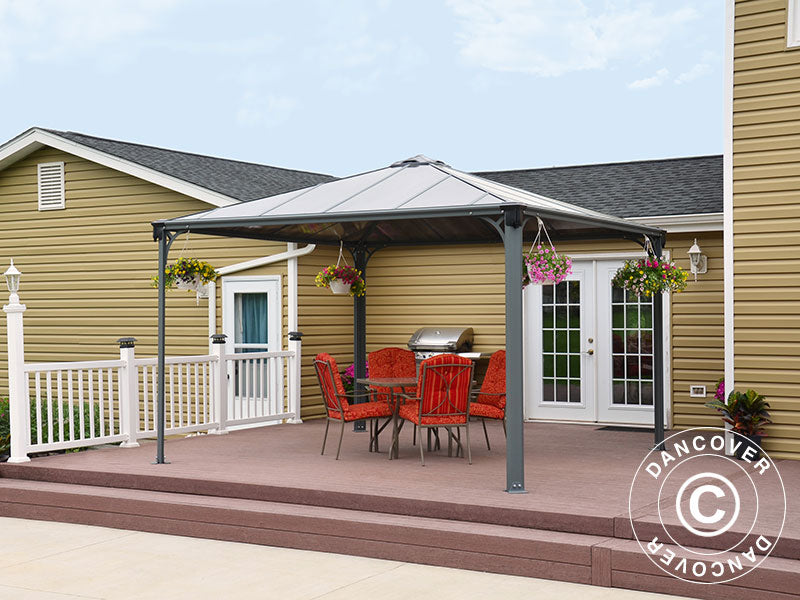 Paviljong Palermo, Palram/Canopia, 3,6x3,6m, Antracit