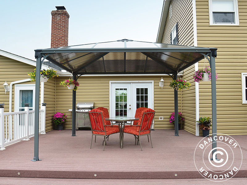 Paviljong Palermo, Palram/Canopia, 3,6x3,6m, Antracit