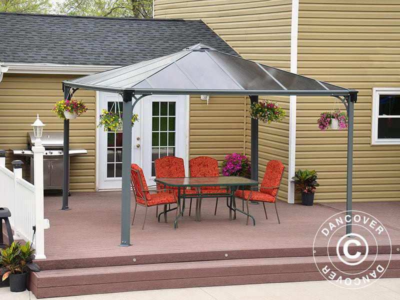 Paviljong Palermo, Palram/Canopia, 3,6x3,6m, Antracit