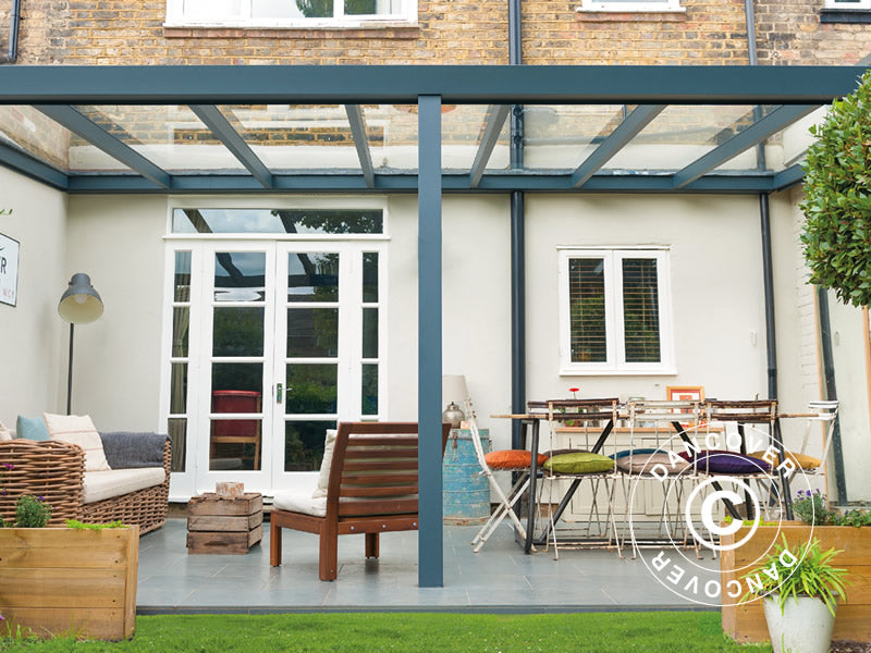 Altantak Legend med glastak, 4x6m, Antracit