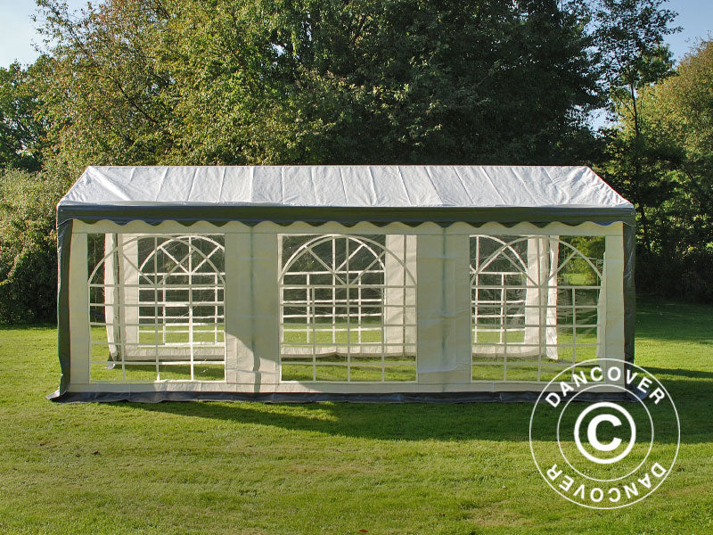 Partytält PLUS 3x6m PE 700, Grå/Vit