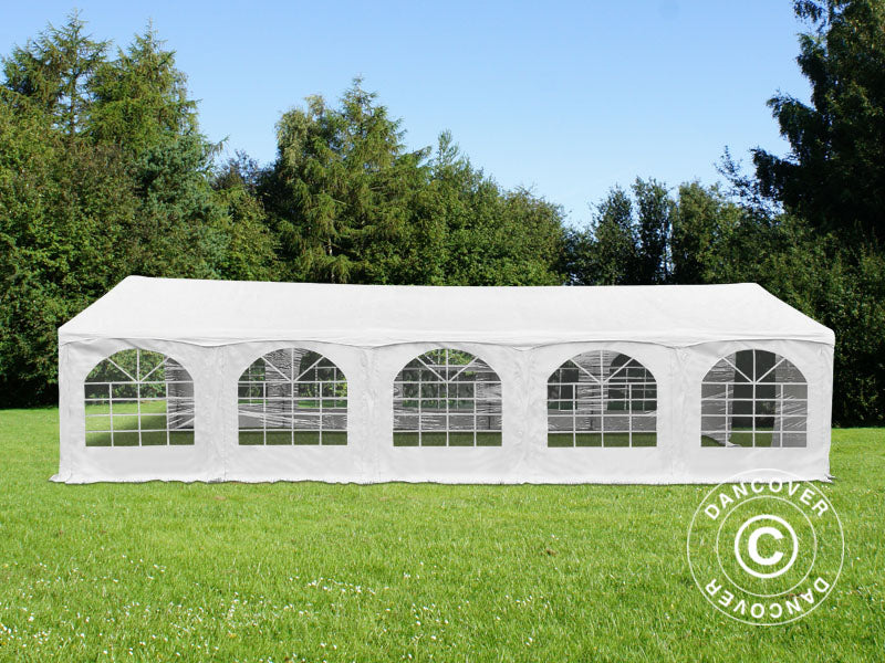 Partytält Original 5x10m PVC 900, "Arched", Vit
