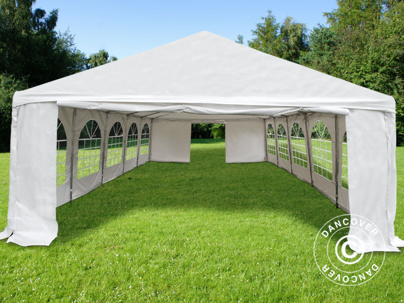 Partytält Original 5x10m PVC 900, "Arched", Vit