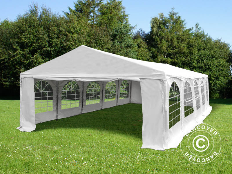 Partytält Original 5x10m PVC 900, "Arched", Vit
