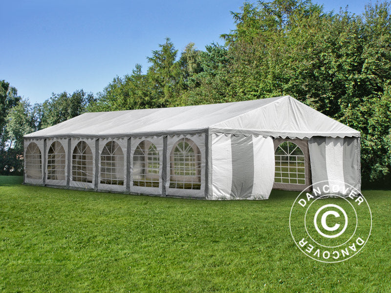 Partytält Exclusive 6x12m PVC 900, Grå/Vit