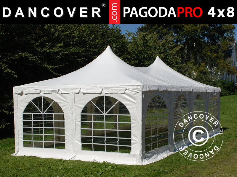 Partytält Pagoda PRO 4x8m, PVC