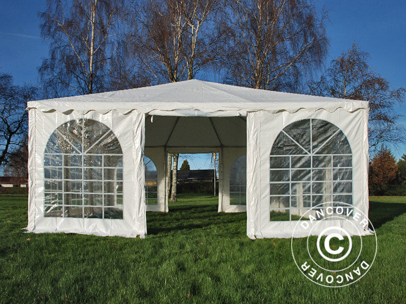 Pagoda tält Exclusive 7x7m PVC, Vit