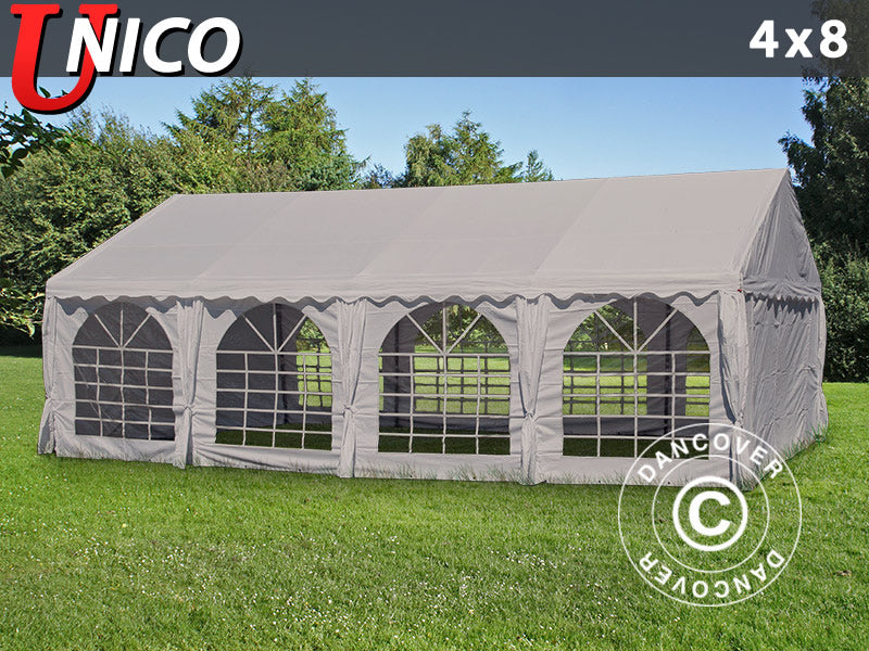Partytält UNICO 4x8m, Sand