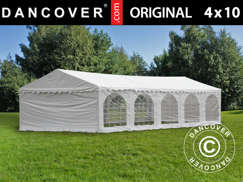 Partytält Original 4x10m PVC 900, Vit