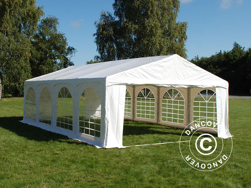 Partytält Original 5x8m PVC 900, "Arched", Vit