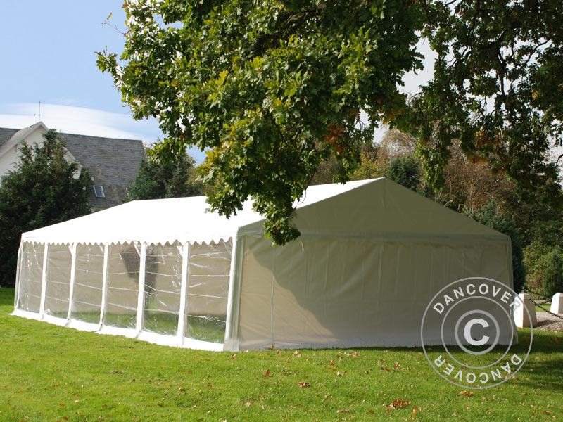 Partytält Exclusive 6x12m PVC 900, Vit, Panorama