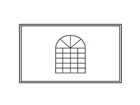 Sidovägg med fönster för PartyZone Pagoda, 3m, vit