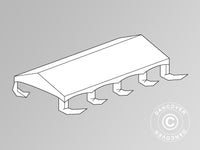 Takduk för Partytält Original 4x8m PVC, "Arched", Vit