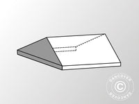 4m taköverdrag ändsektion för SEMI PRO CombiTents®, 5x4m, PVC, Vit