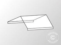 4m taköverdrag mellansektion för Semi PRO CombiTents®, 8x4m, PVC, Vit