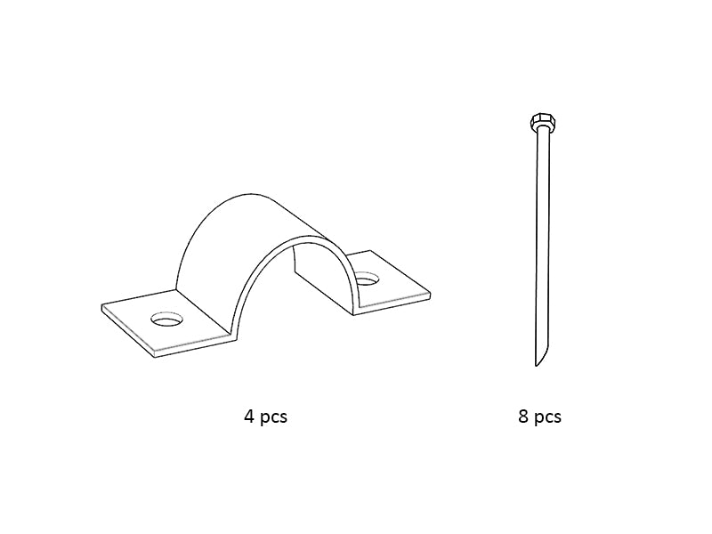 Väska med spik och fästen till Förråd PRO och Basic