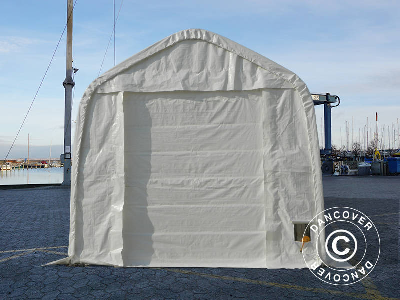 Tälthall Oceancover 5,5x15x4,1x5,3m, PE, Vit