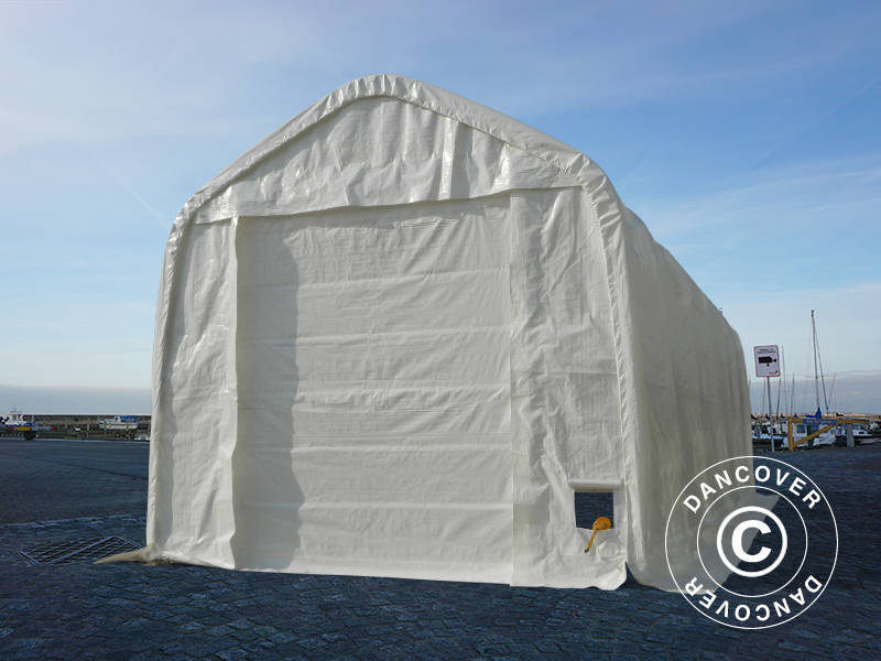 Tälthall Oceancover 5,5x15x4,1x5,3m, PE, Vit