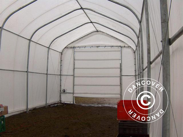 Tälthall Oceancover 5,5x20x4,1x5,3m, PVC, Vit