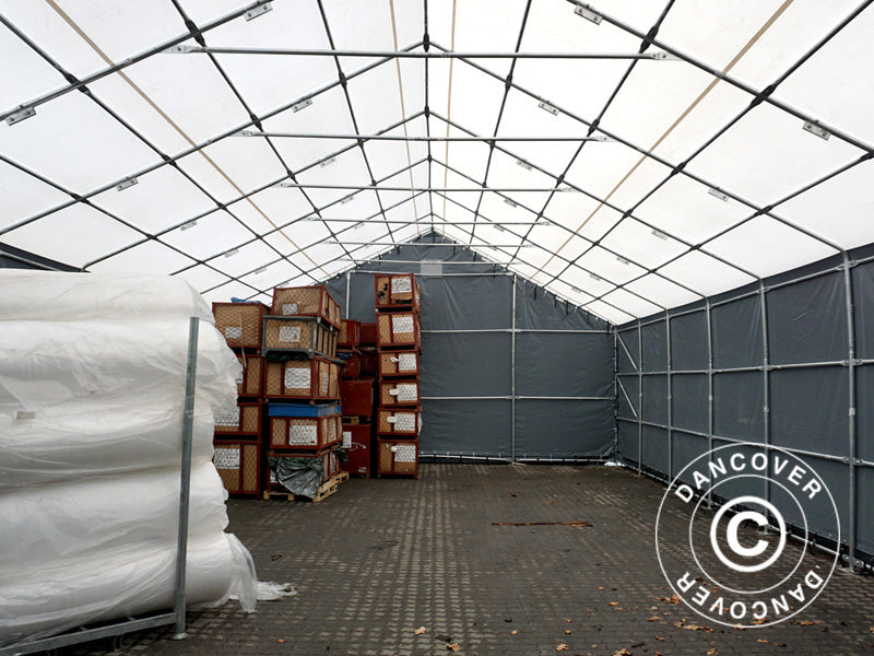 Tälthall Titanium 8x16,2x3x5m, Vit/Grå