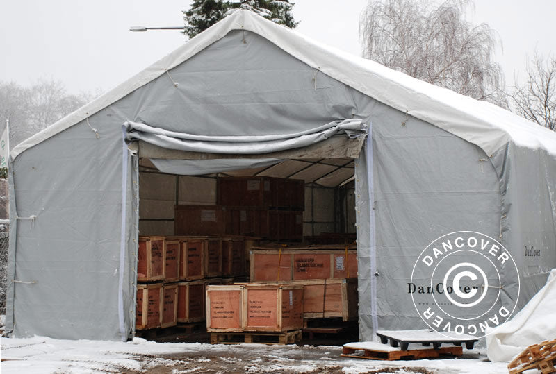 Tälthall Titanium 8x16,2x3x5m, Vit/Grå