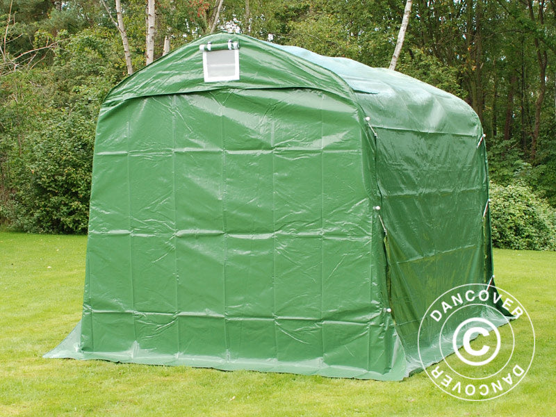 Förrådstält PRO 2,4x3,6x2,34m PVC Grön