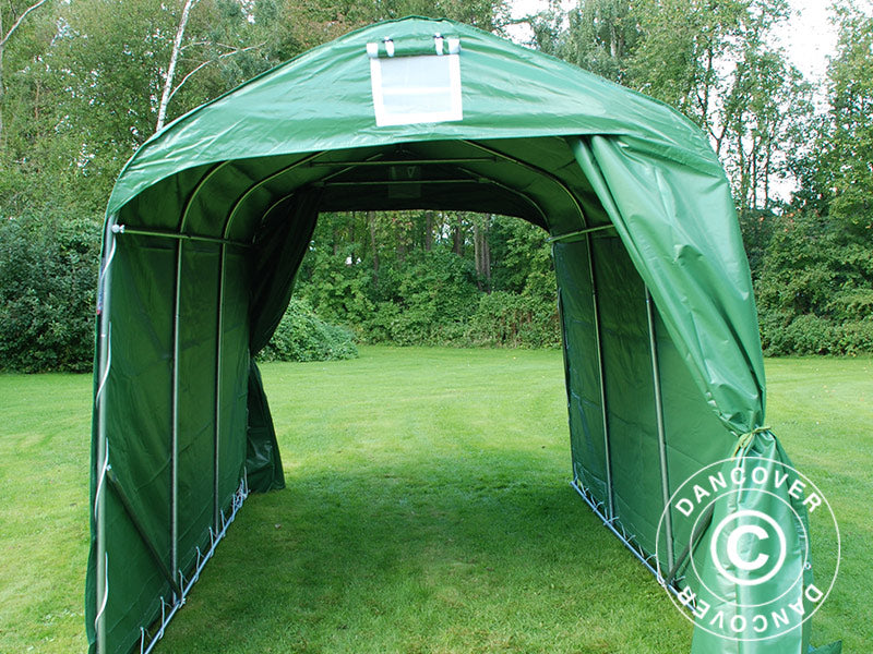 Förrådstält PRO 2,4x3,6x2,34m PVC Grön
