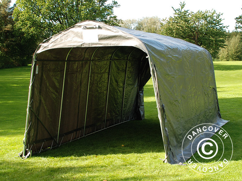 Förrådstält PRO 2,4x6x2,34m PE, Grå