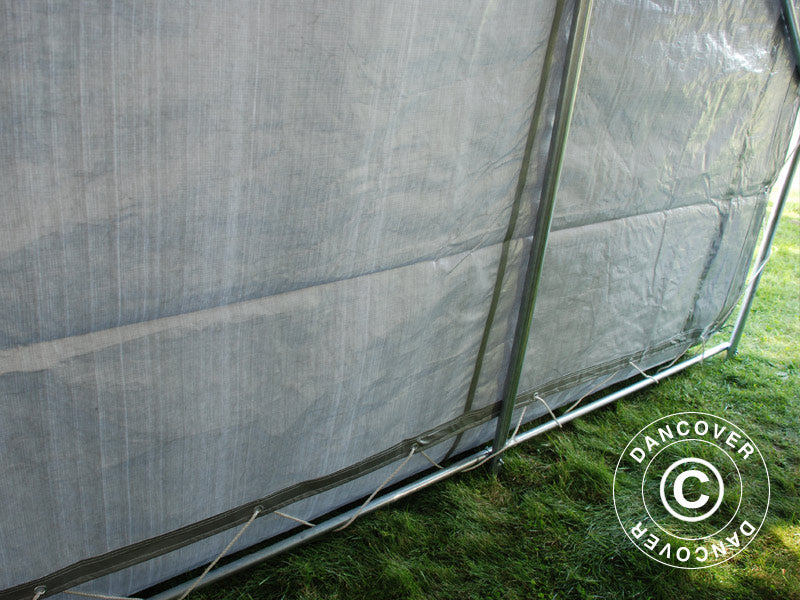 Förrådstält PRO 2,4x6x2,34m PE, Grå