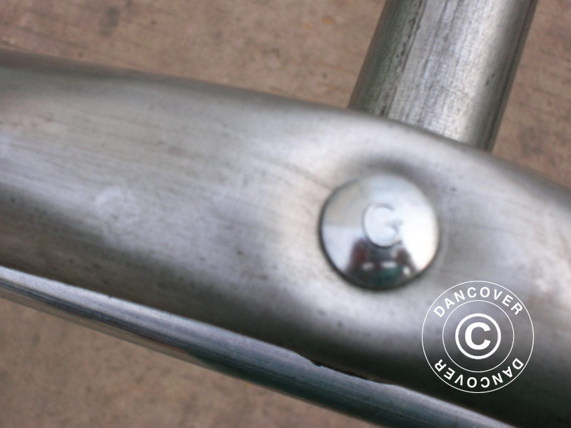 Förrådstält PRO 2,4x6x2,34m PE, Grå