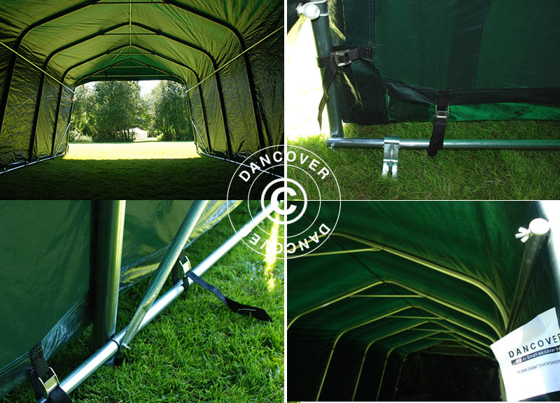 Garagetält PRO 3,6x6x2,68m PVC, Grön