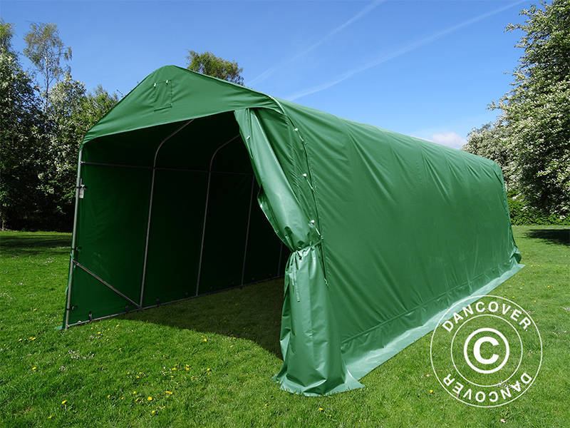 Garagetält PRO 3,77x9,7x3,18m PVC, Grön