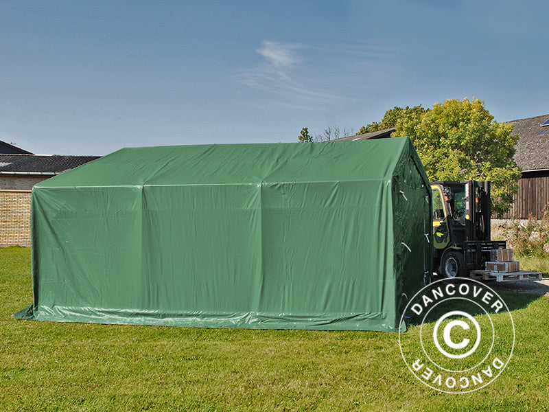 Lagertält PRO 4x6x2x3,1m, PVC, Grön
