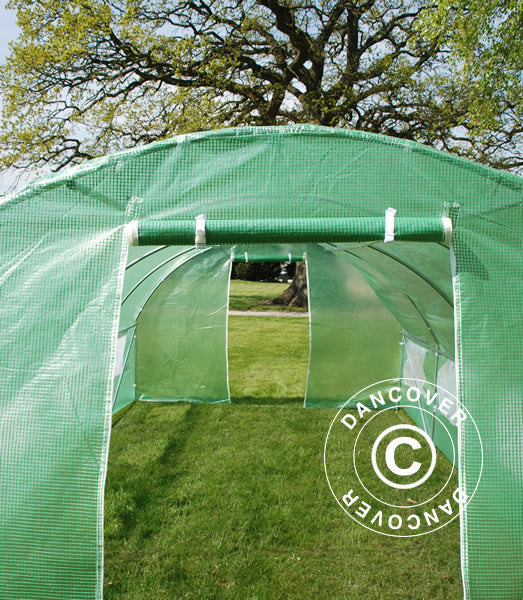 Tunnelväxthus 3x6x2m, 18m², Grön