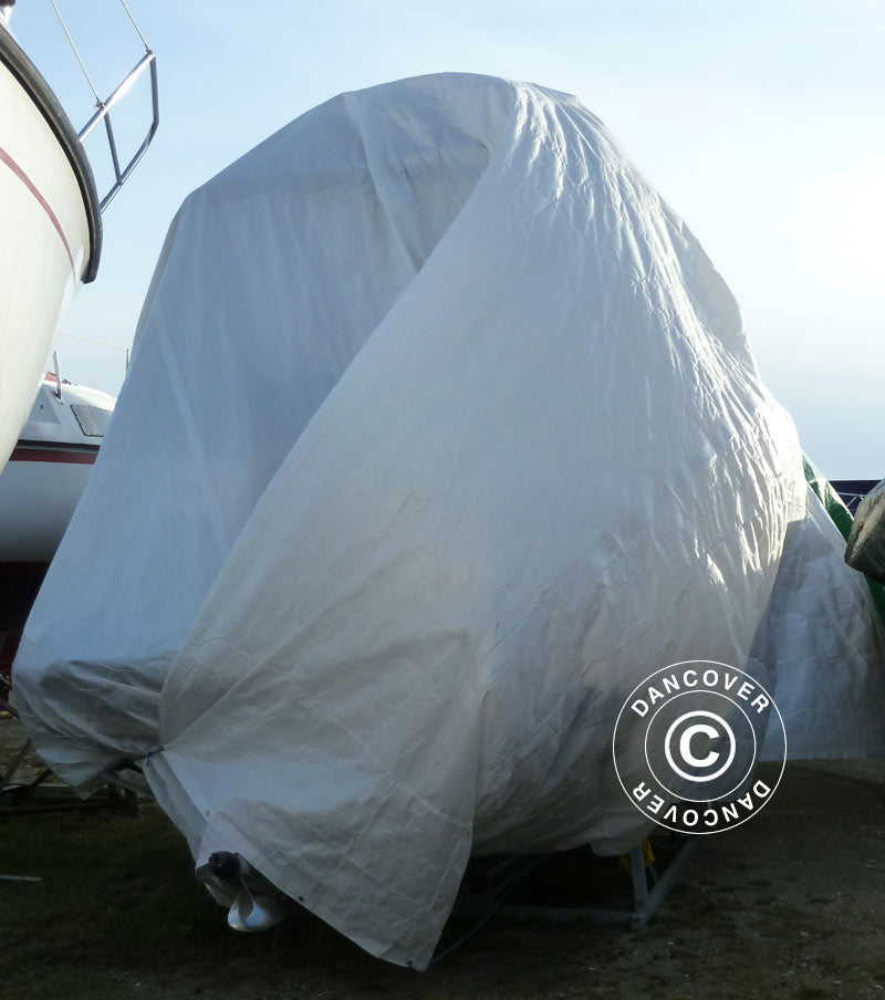 Presenning 6x14m, PE 300g/m², Vit