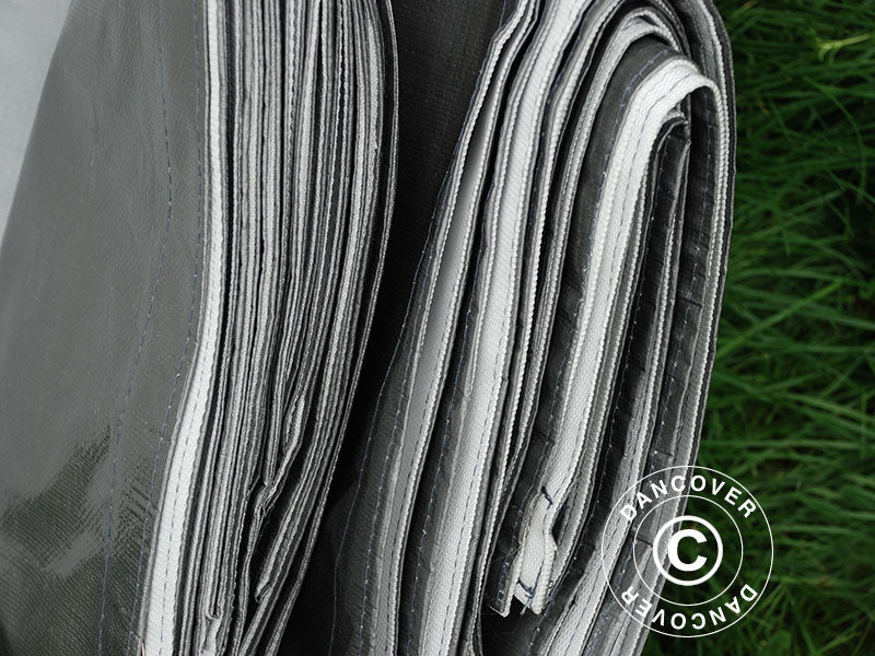 Presenning 6x14m, PE 300g/m², Grå