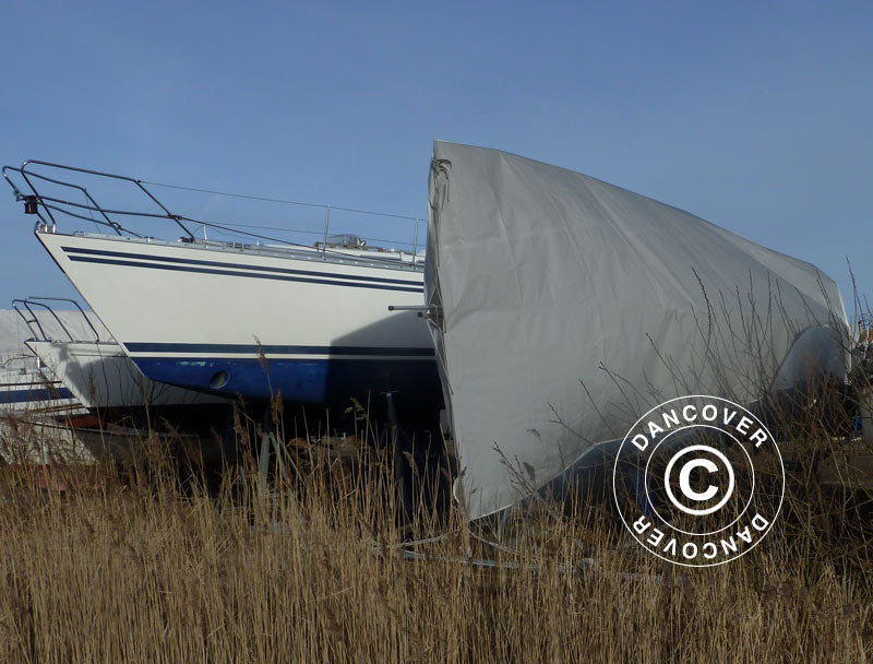 Presenning 6x14m, PE 300g/m², Grå