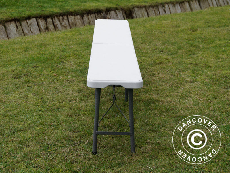 Bänk 244x30x43cm, Ljusgrå (25 st.)